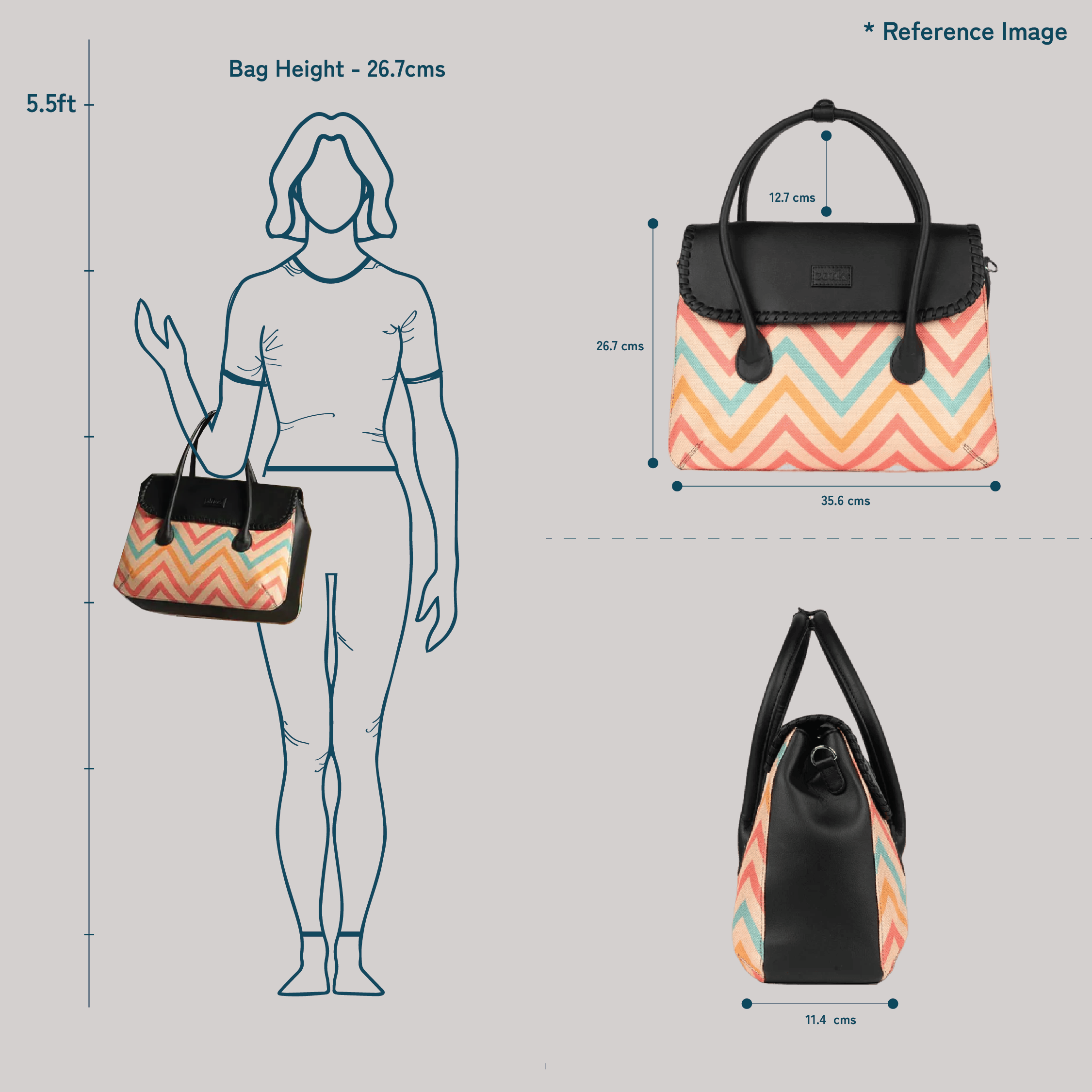 ZIP-SAK Satchel - Aravalli Abstract