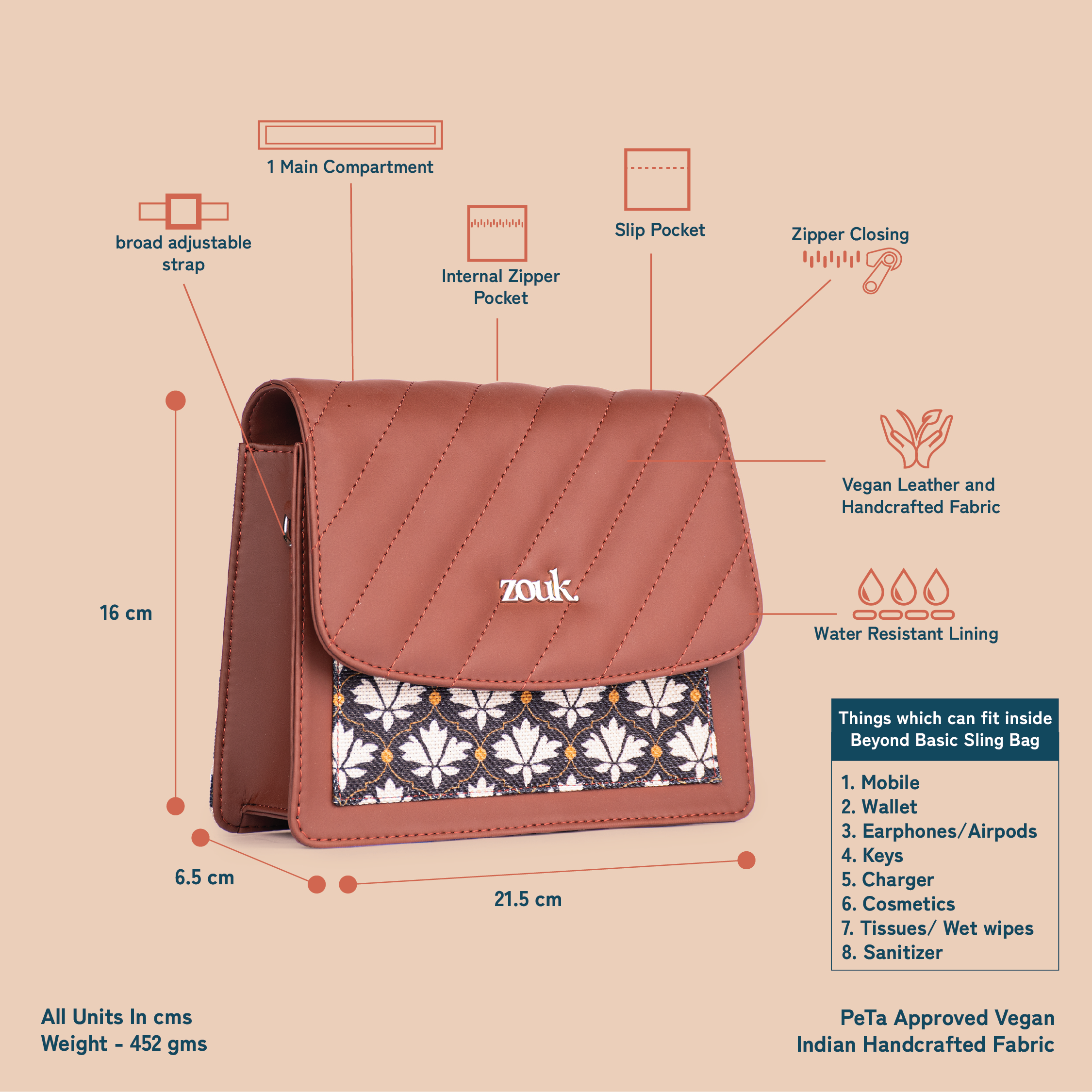 Bidri Kaiser Beyond Basic Sling Bag