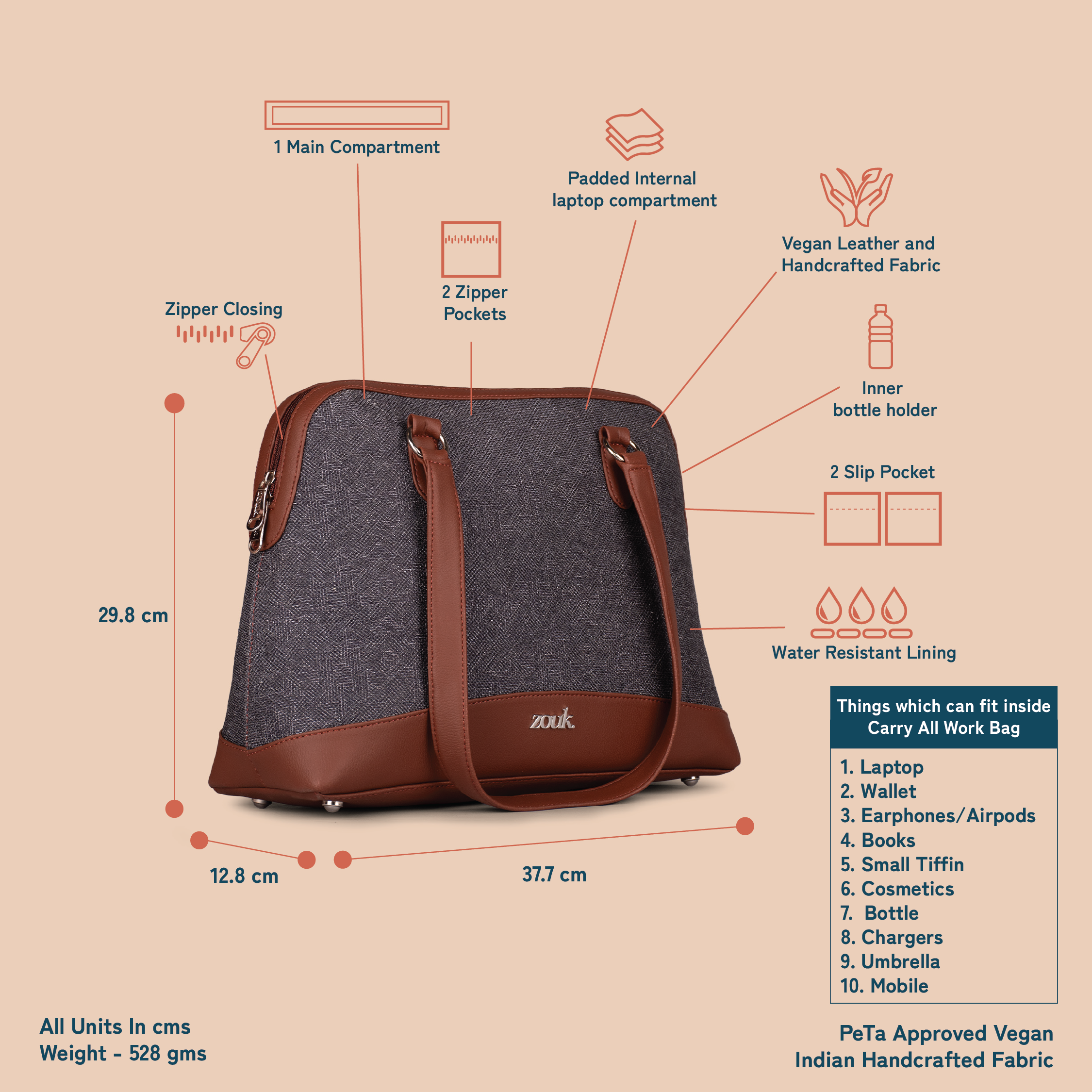 Amer Maze Carry All Work Bag