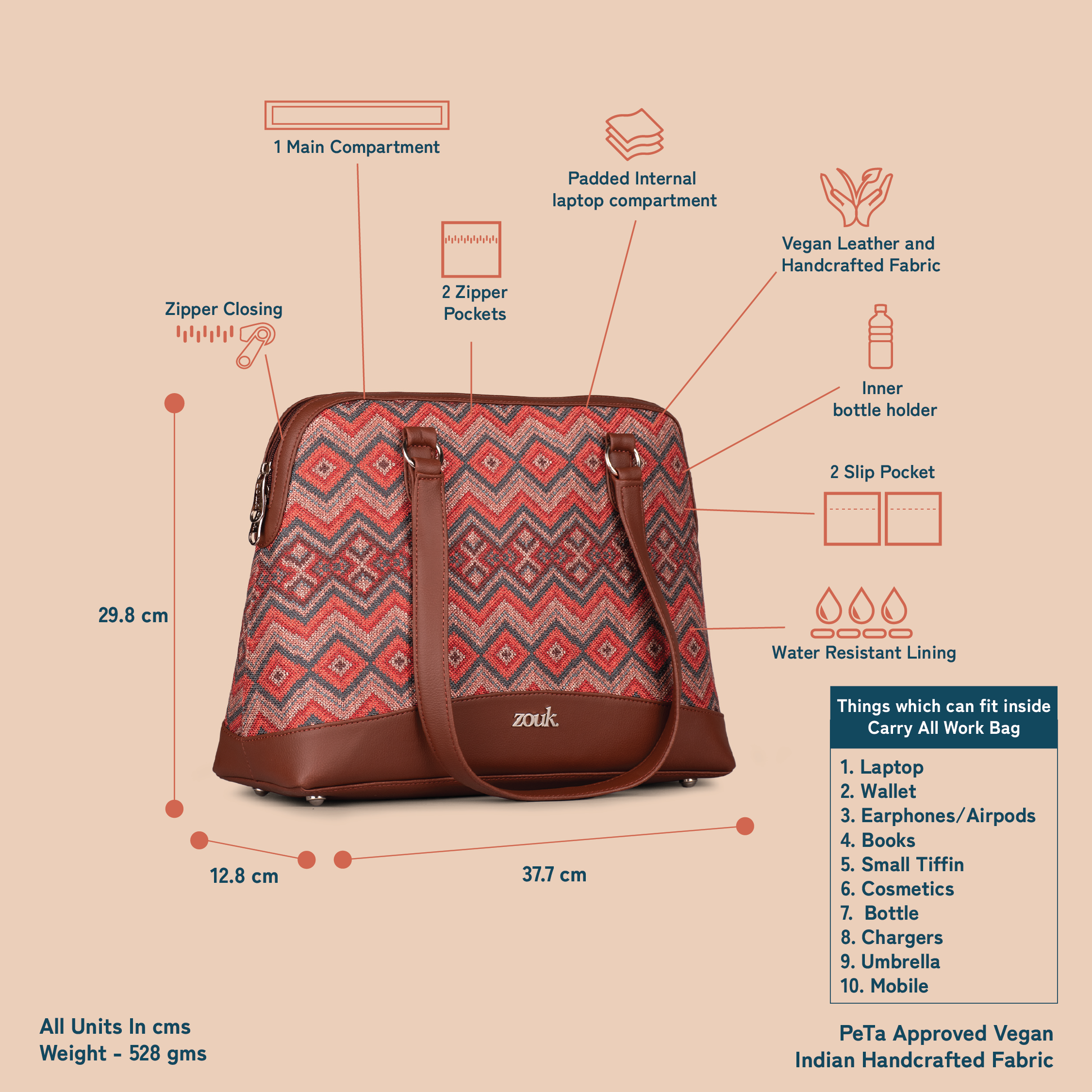 Gwalior Weaves Carry All Work Bag