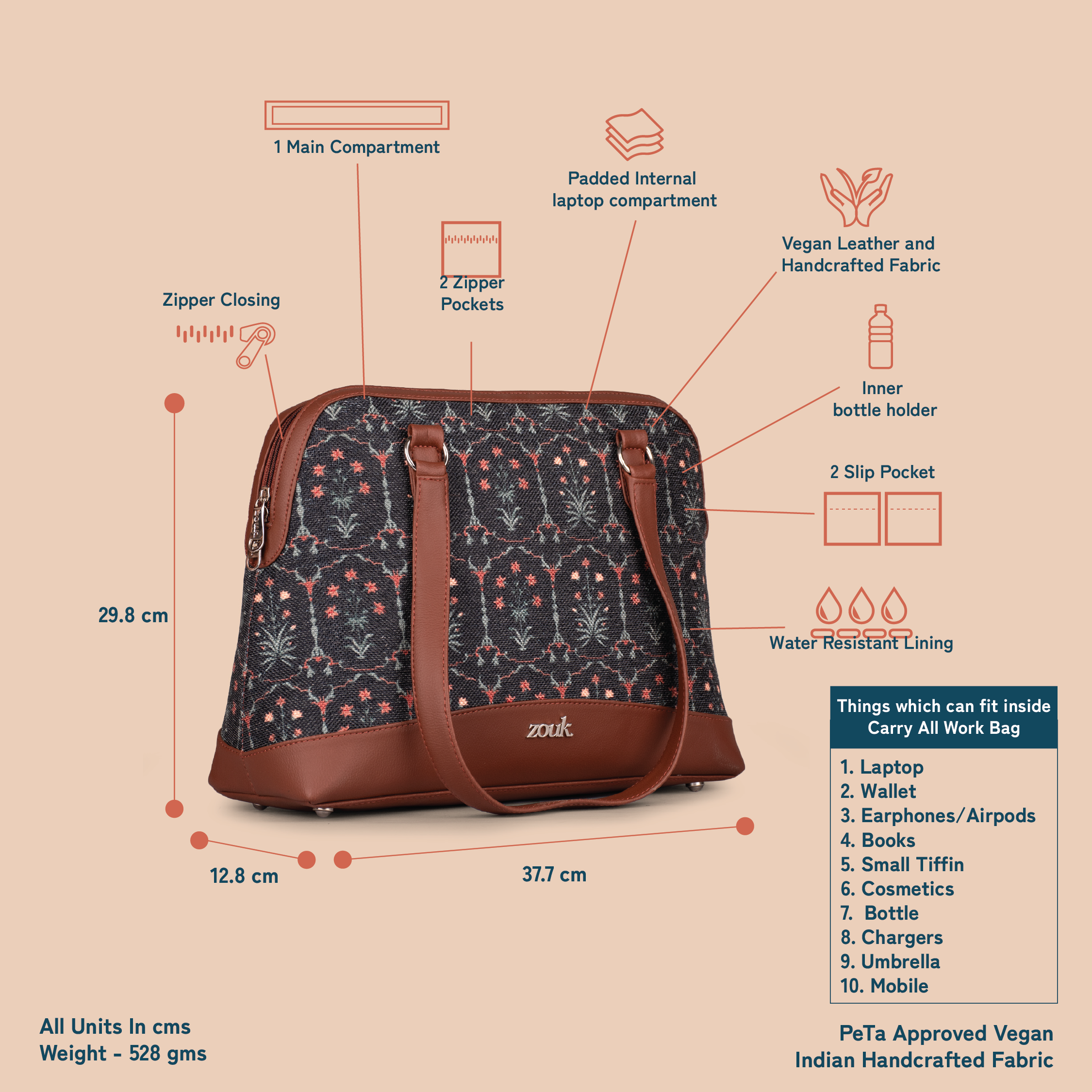 Taj Guldasta Carry All Work Bag