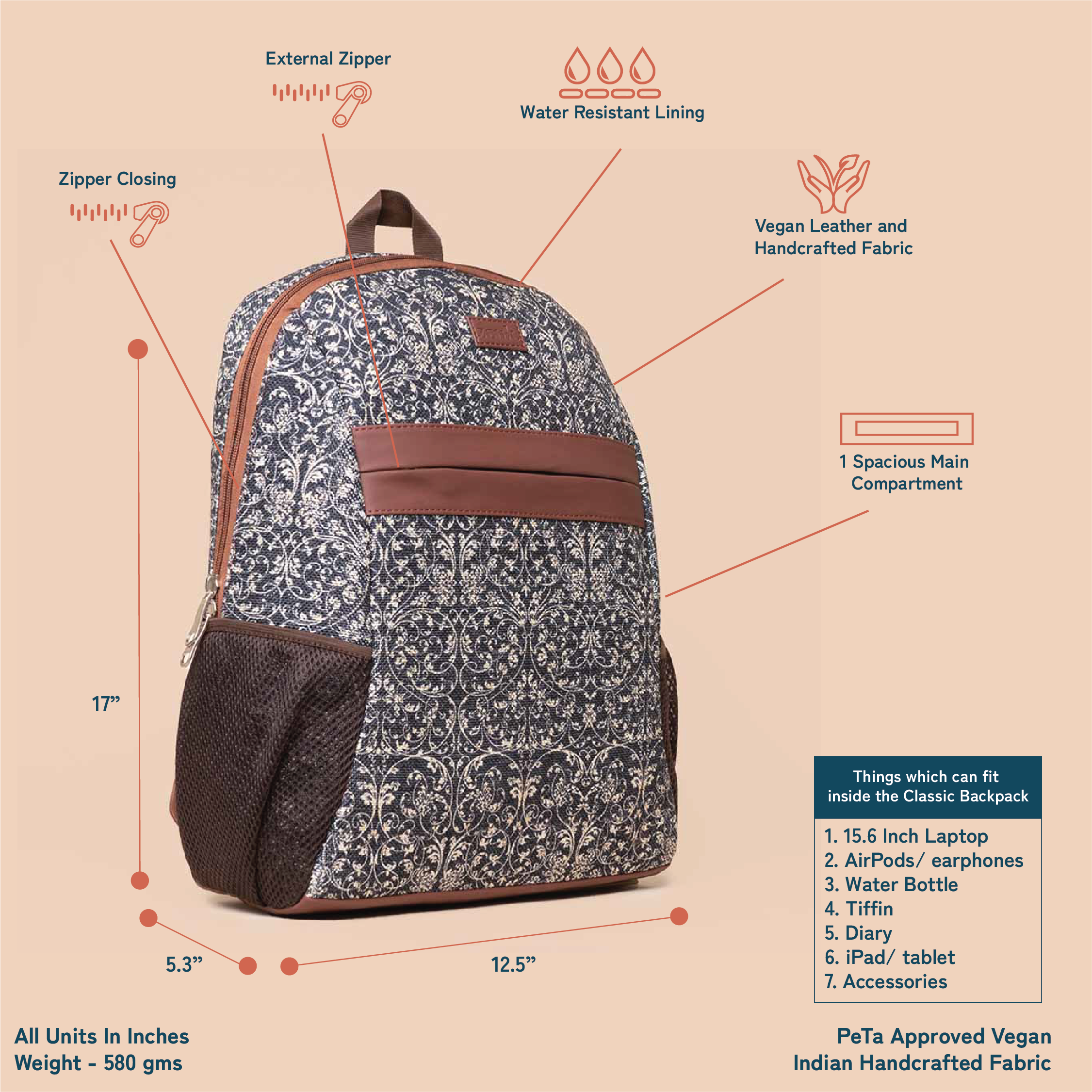 Lattice Lace Classic Backpack