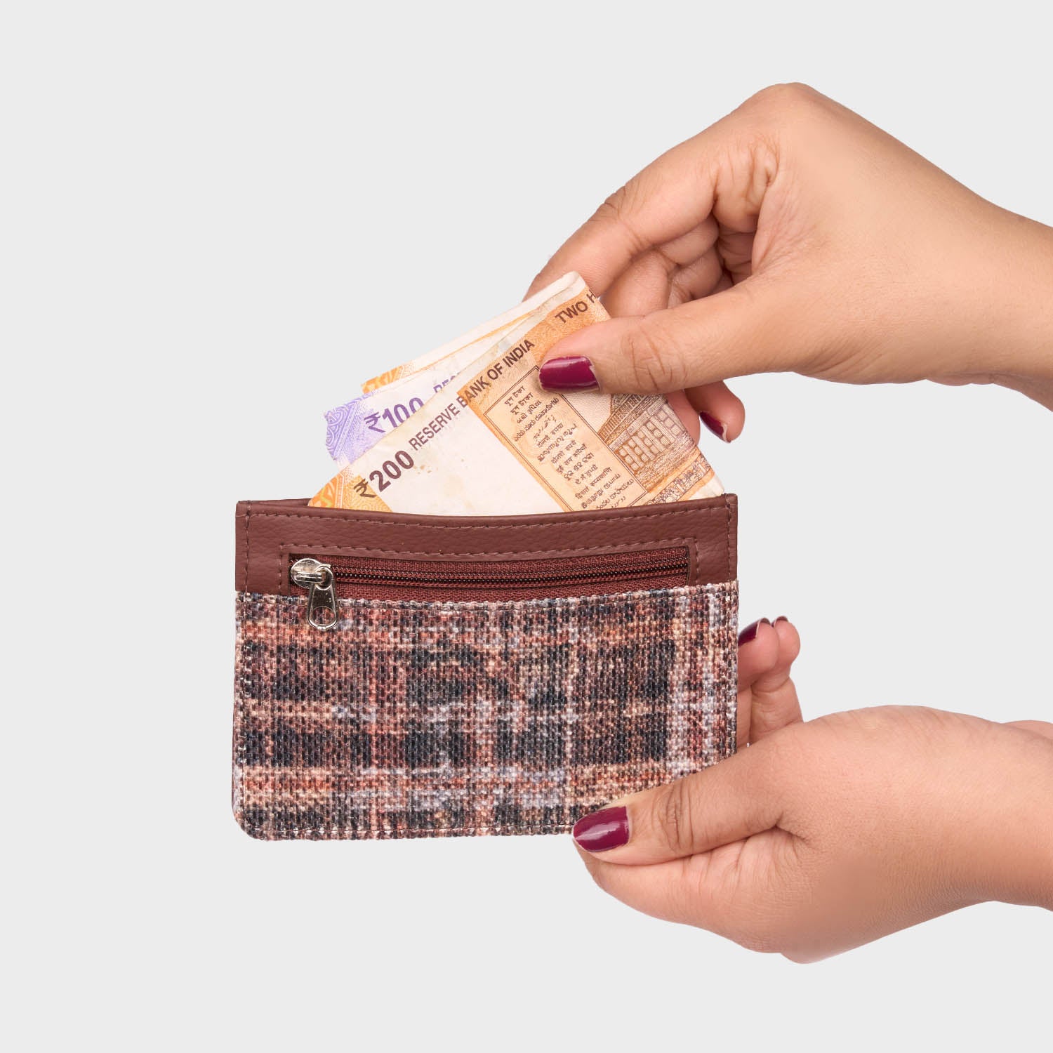 Cashmere Noir (Copper) Ava Card Case