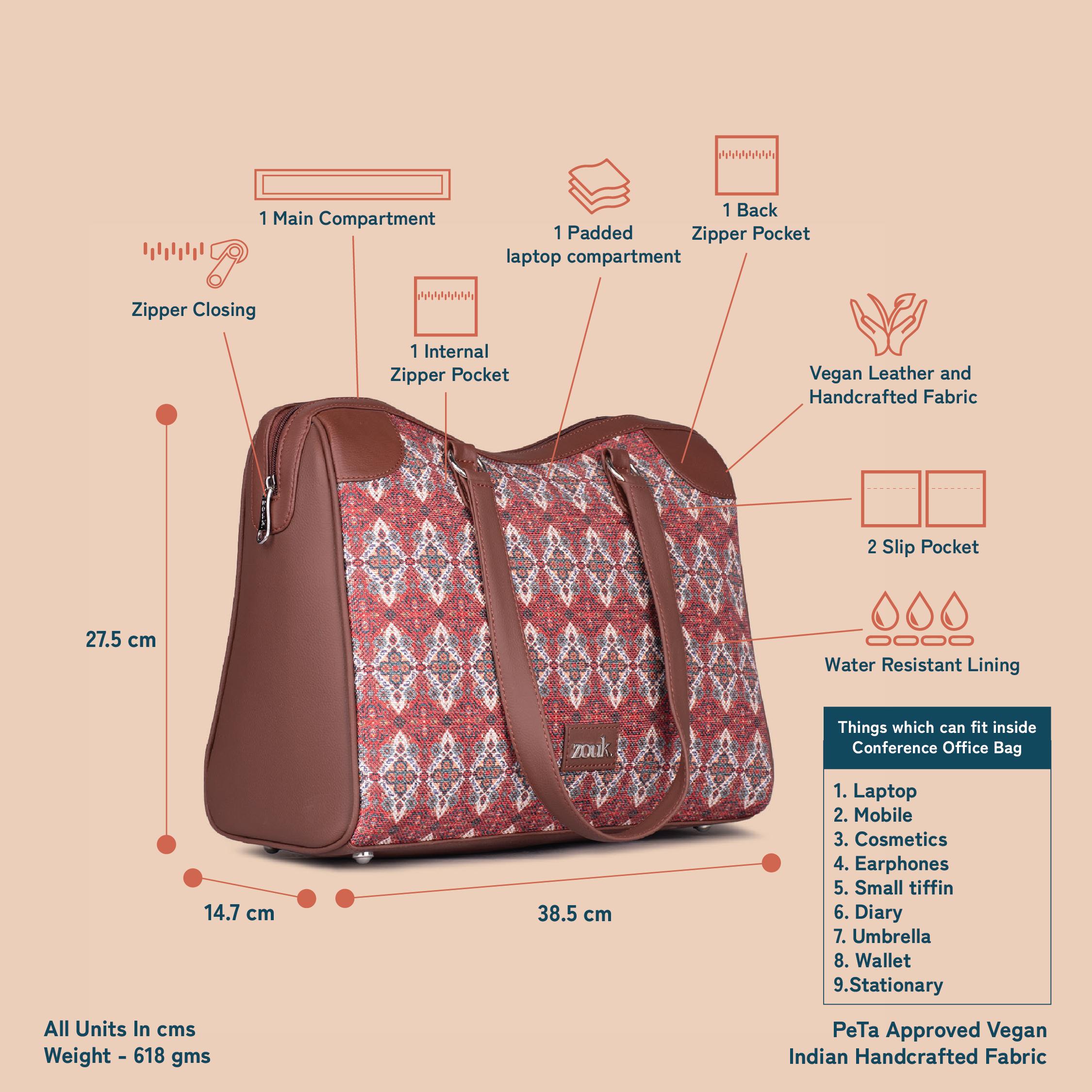 Agra Durrie Conference Office Bag