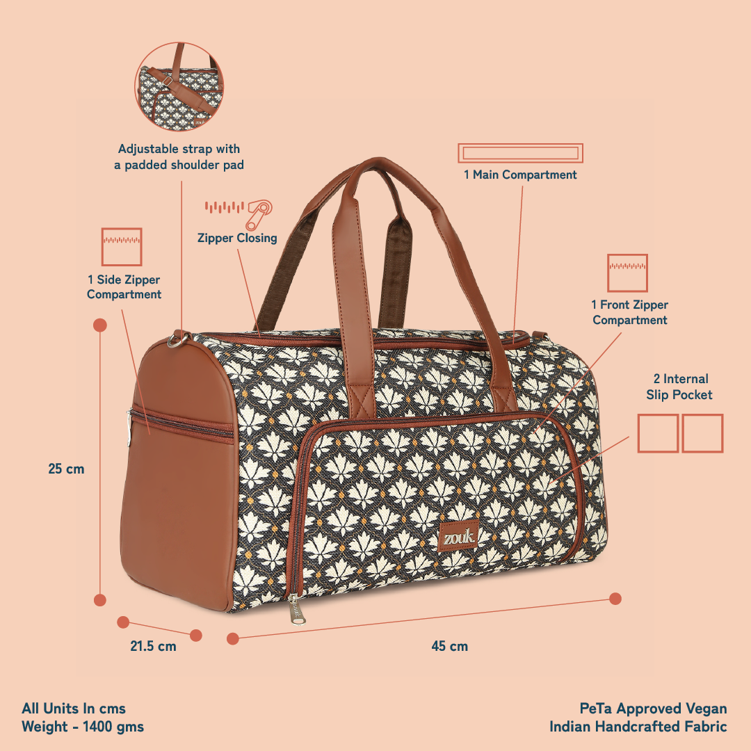 Bidri Kaiser Weekender Duffel Bag