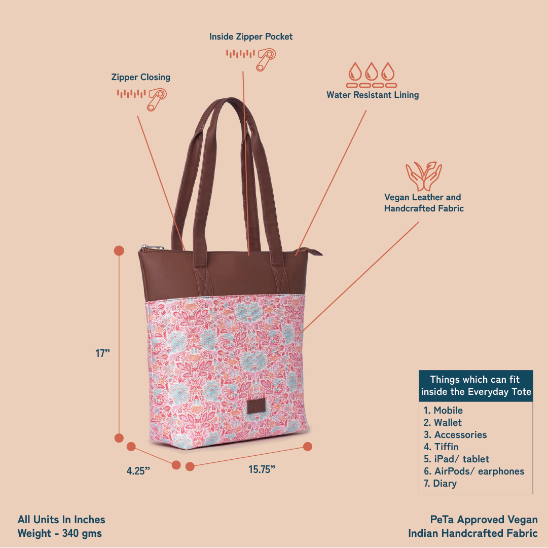 Mangalore Blossoms Everyday Tote Bag