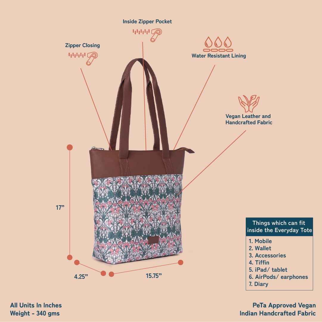 Hooghly Nouveau Everyday Tote bag