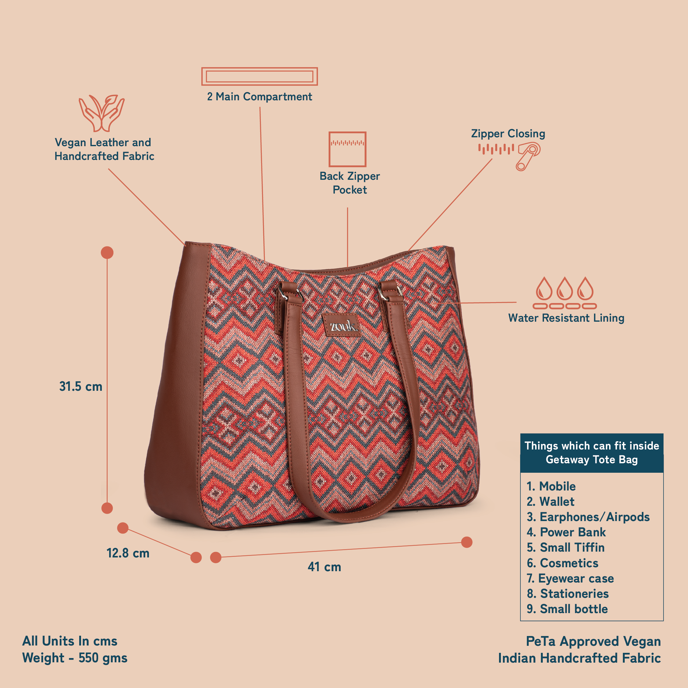 Gwalior Weaves Getaway Tote Bag