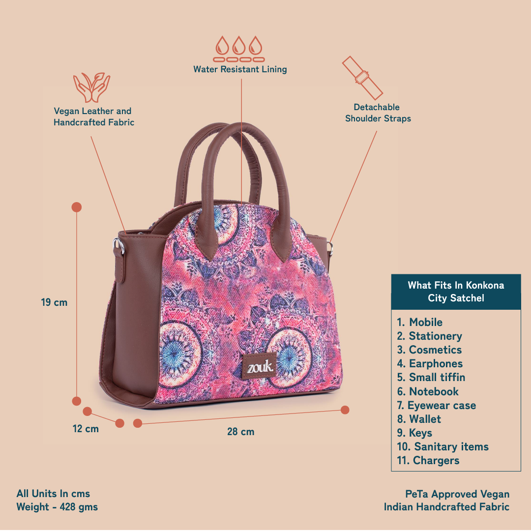 Konkona City Satchel Bag - Space Chakra