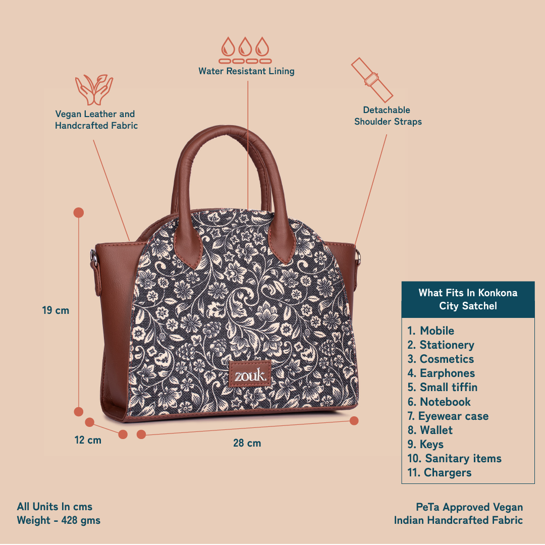 Konkona City Satchel Bag - FloMotif