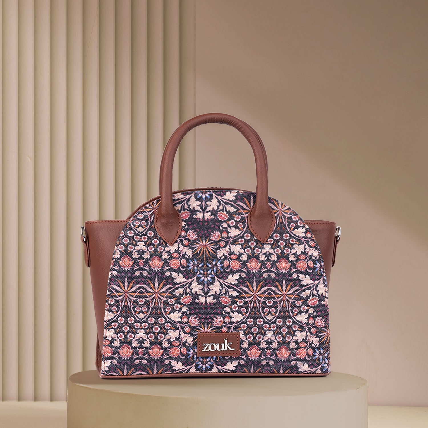 Konkona City Satchel Bag - Kashmir Blooms