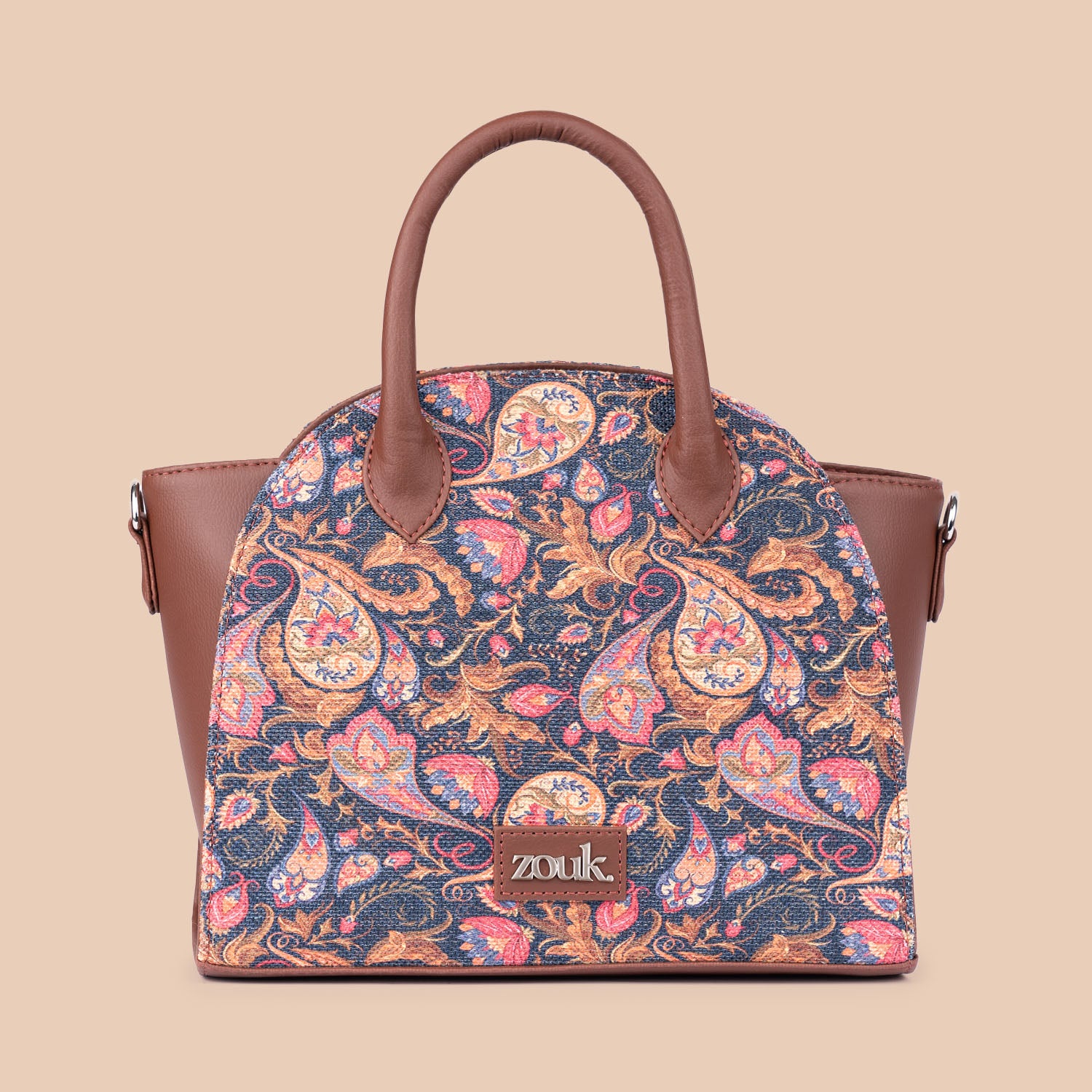 Konkona City Satchel Bag - Paisley Print