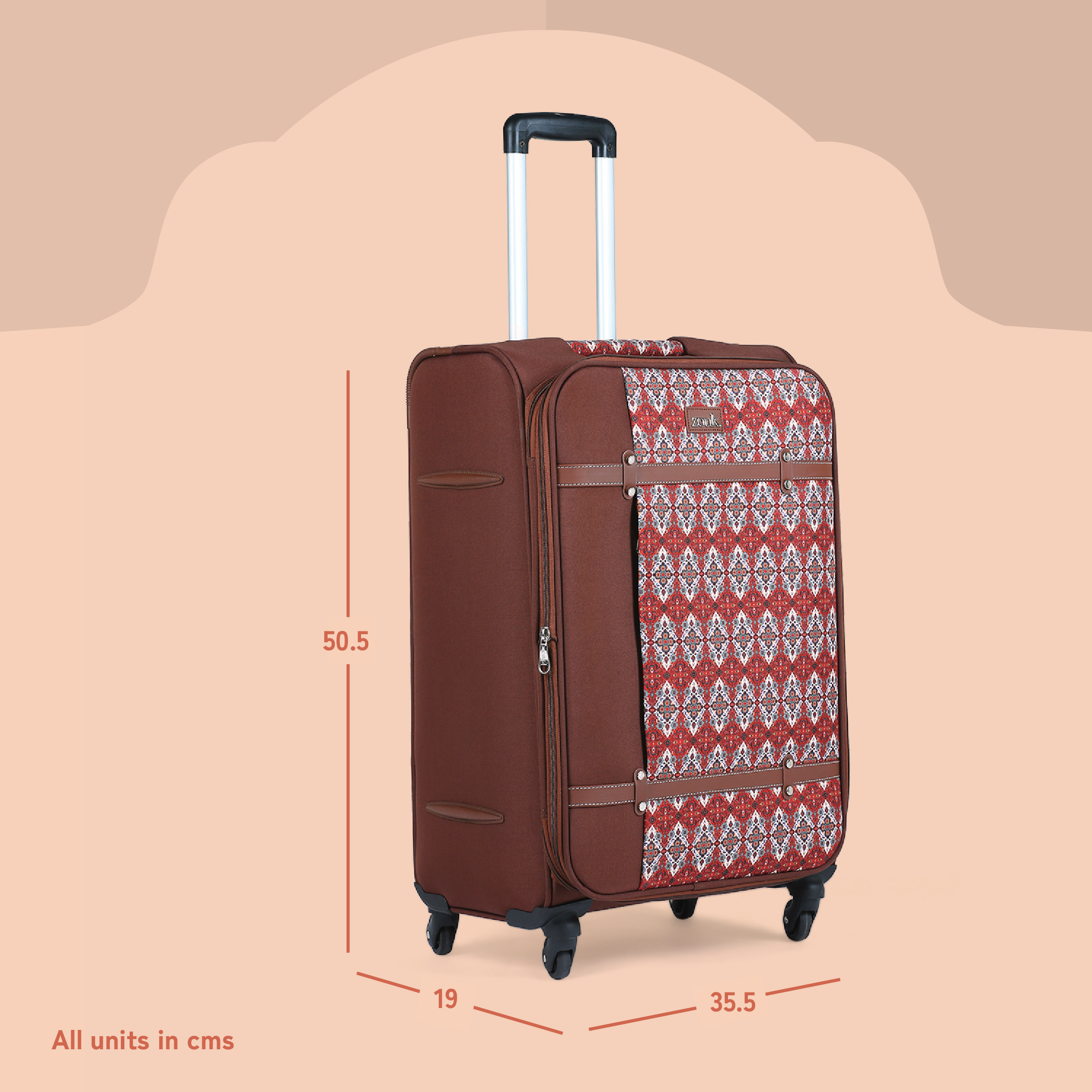 Agra Durrie Saira Trolley Bag (Cabin)