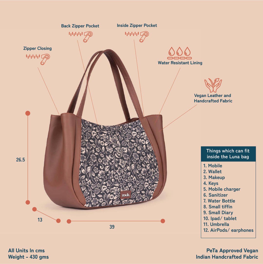 ZIP-FloMotif Luna Handbag