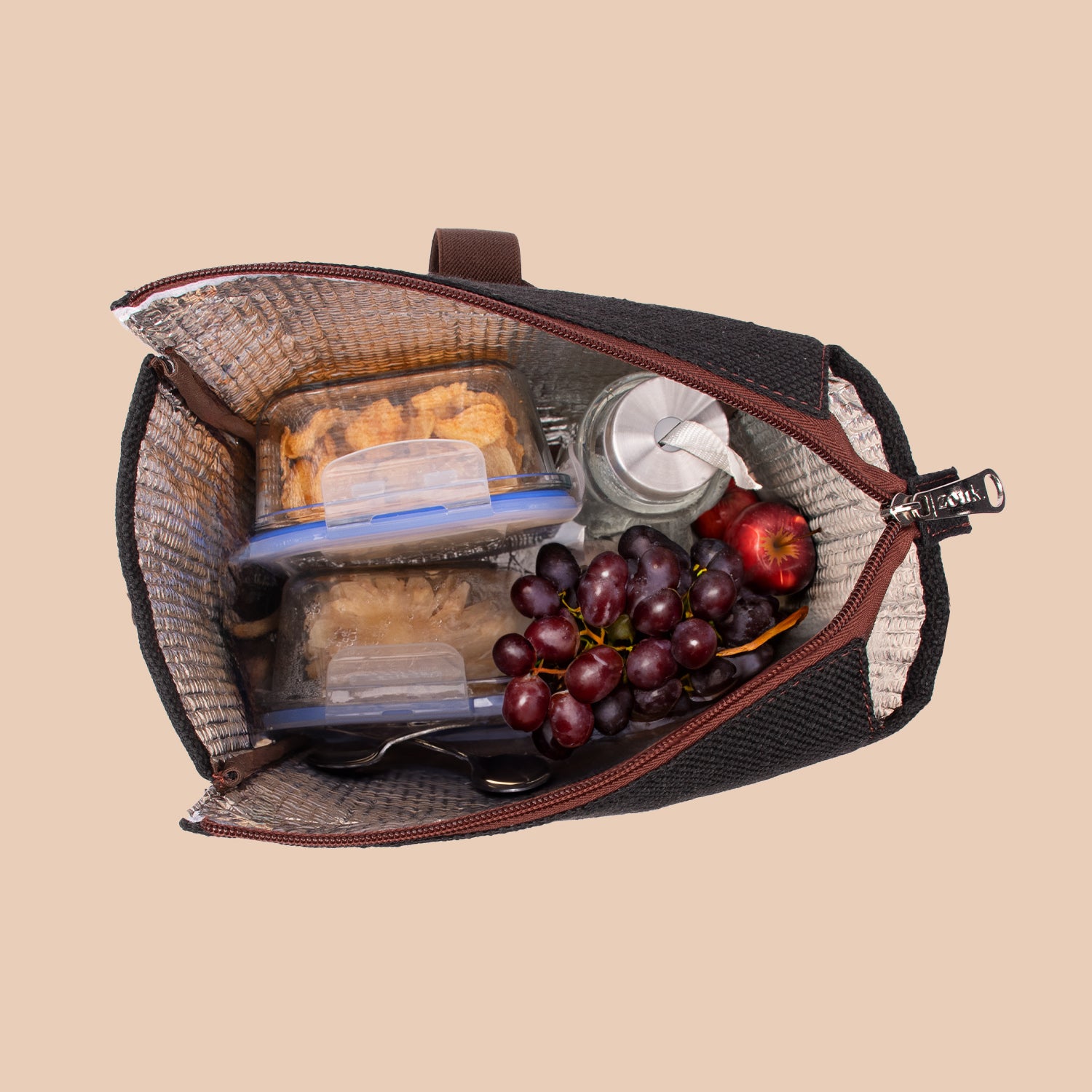 Kovil Blue Roll Up Lunch Bag