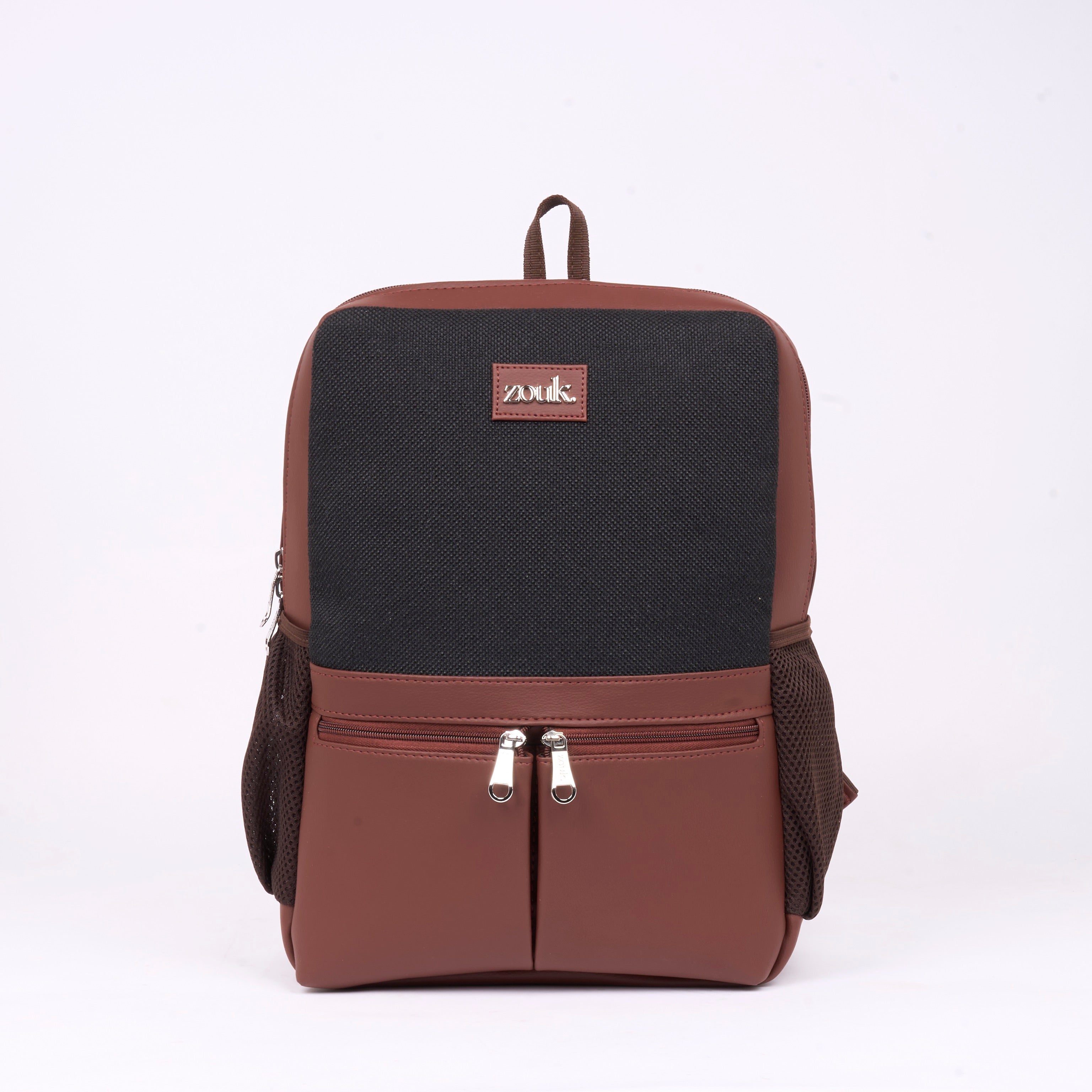 Jet Black Office Backpack (Brown)