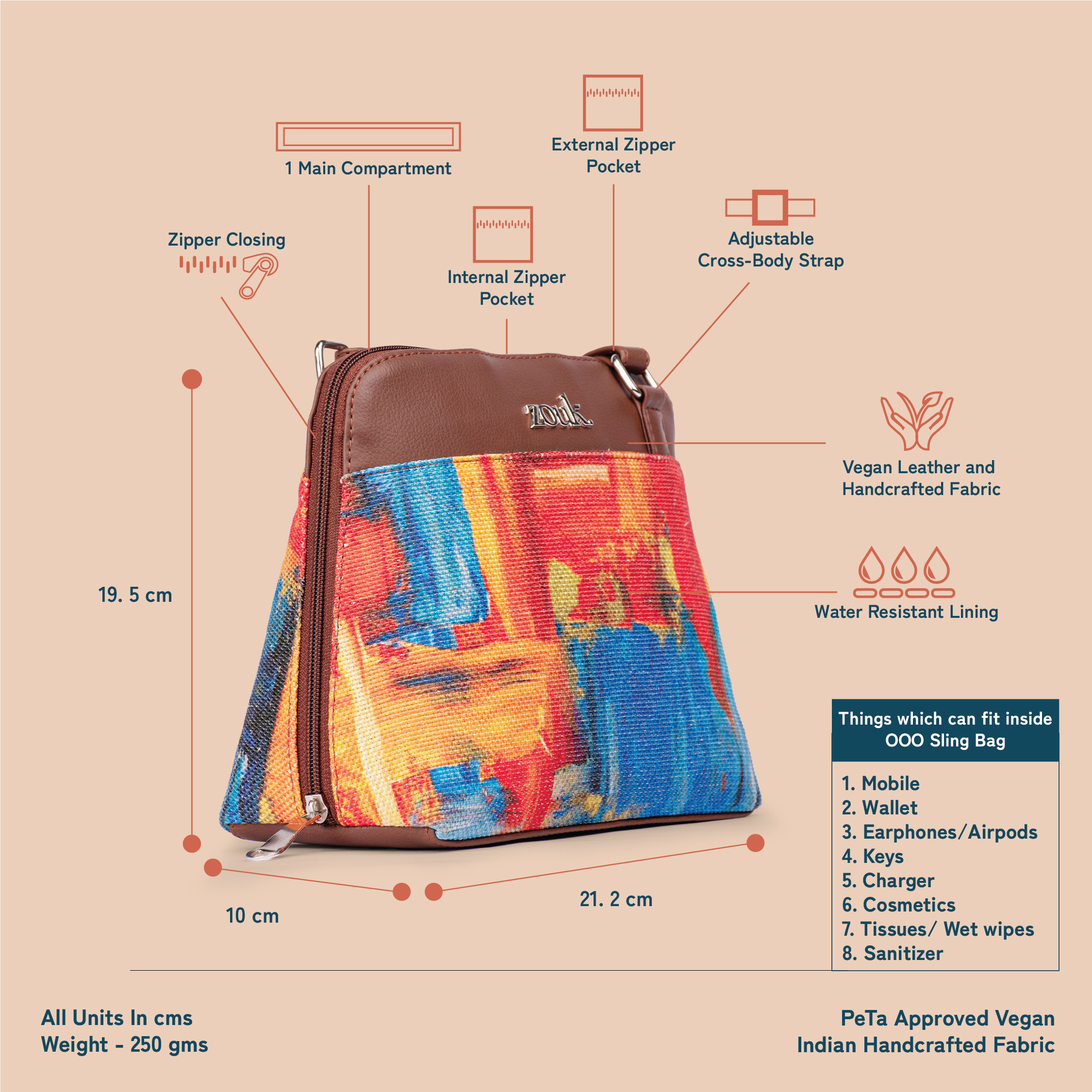 Abstract Amaze OOO Sling Bag