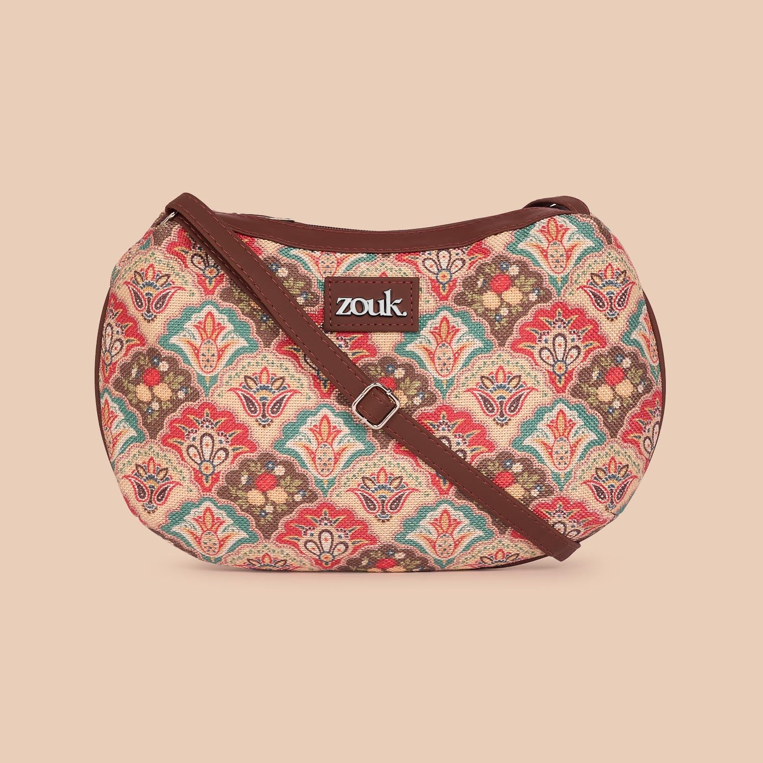 Mughal Art Multicolor Structured Shoulder Bag