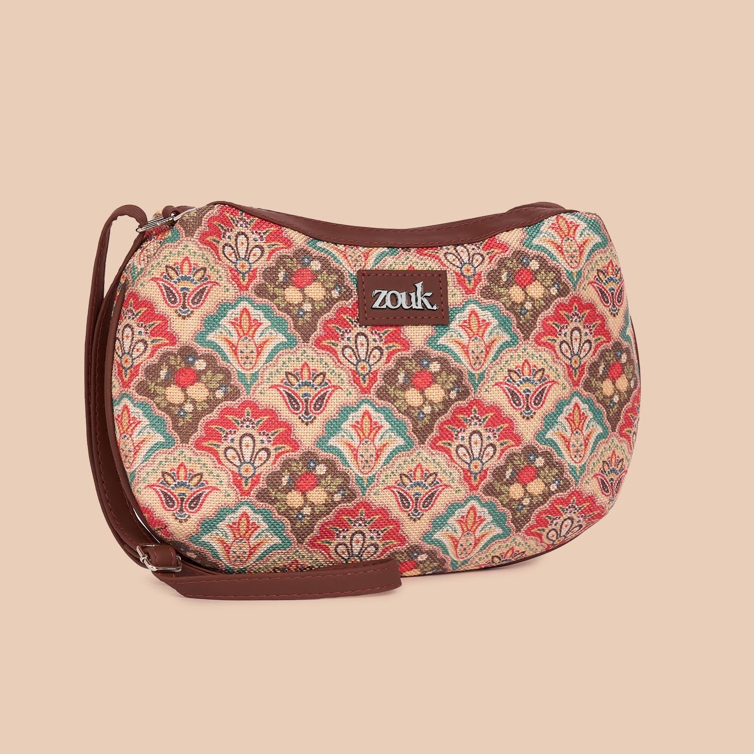 Mughal Art Multicolor Structured Shoulder Bag