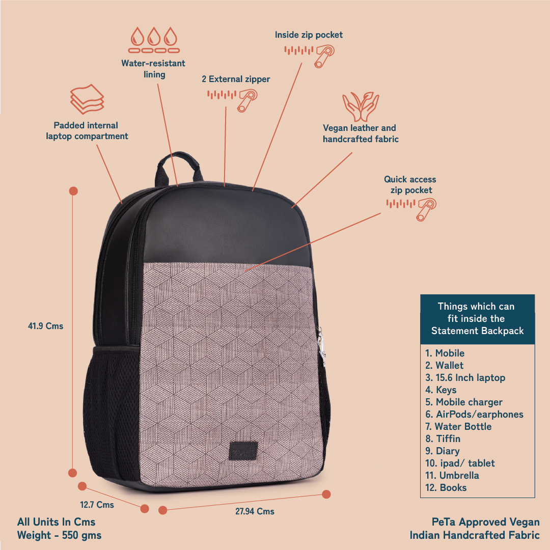 Travancore Texture Statement Backpack