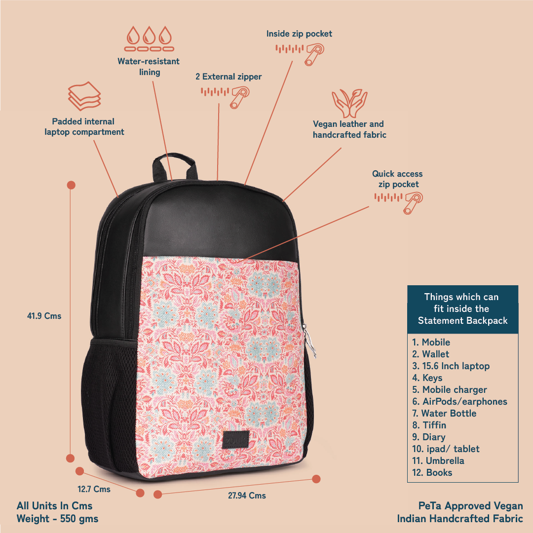 Mangalore Blossoms Statement Backpack