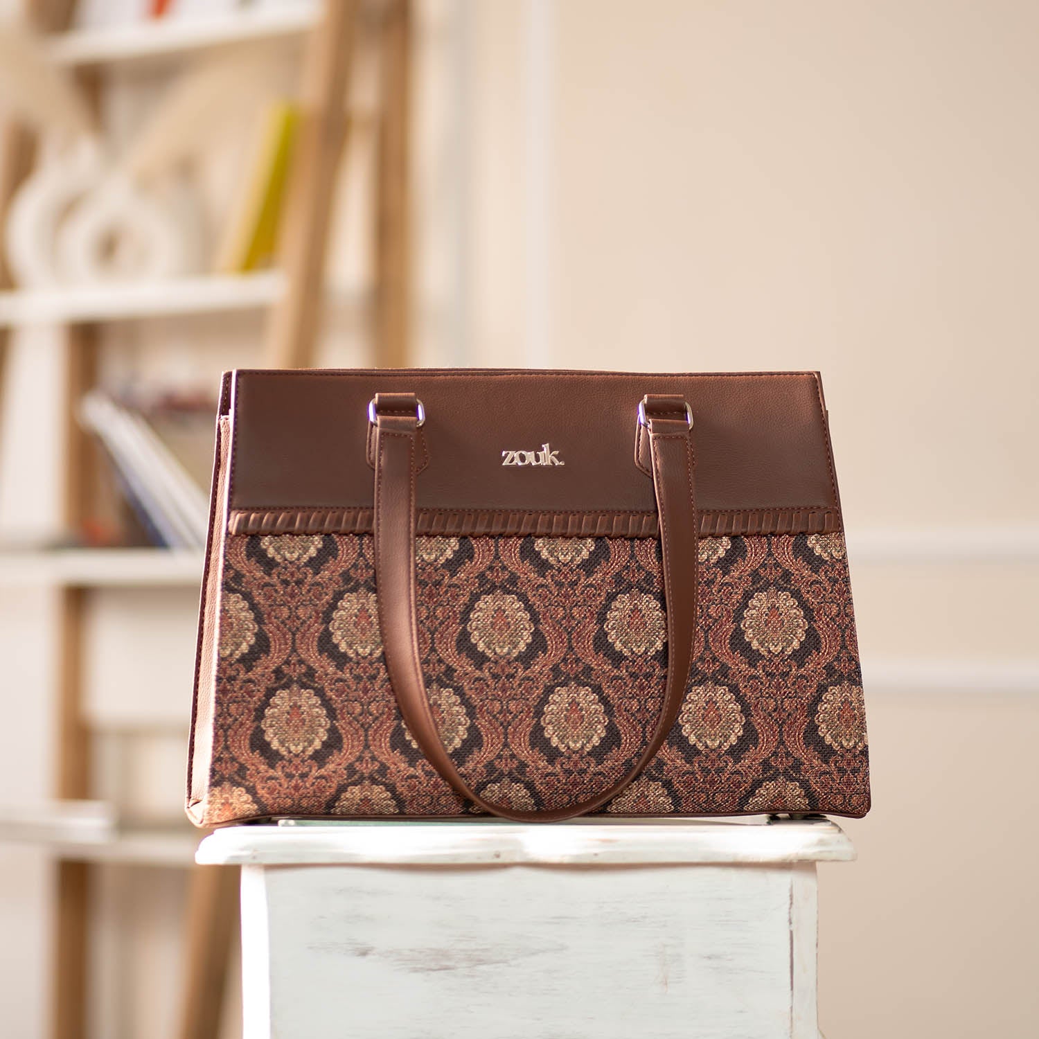 Jodhpur Damask Statement Business Bag