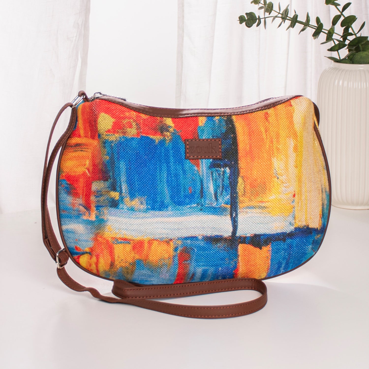Abstract Amaze Structured Shoulder Bag