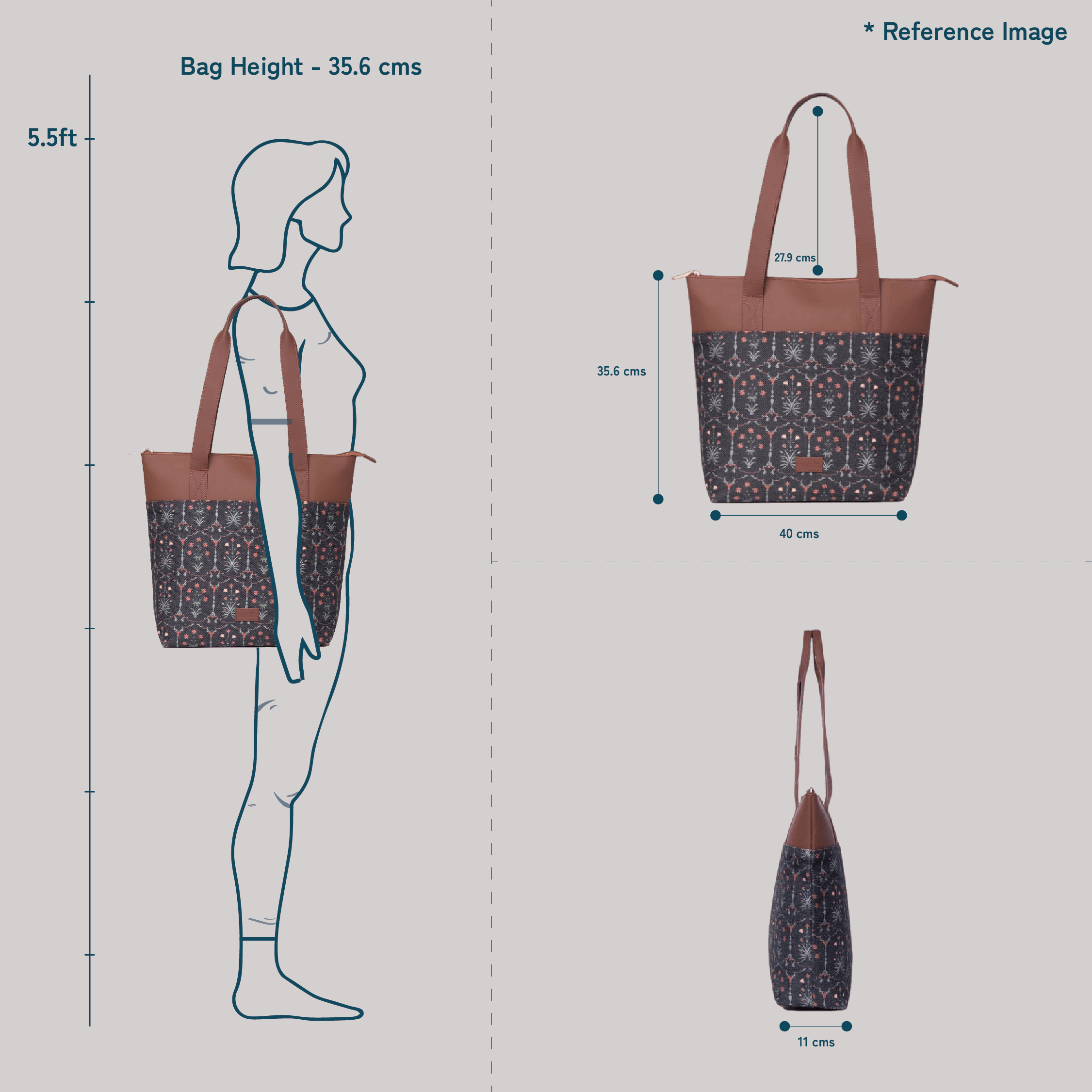 Hooghly Nouveau Everyday Tote Bag