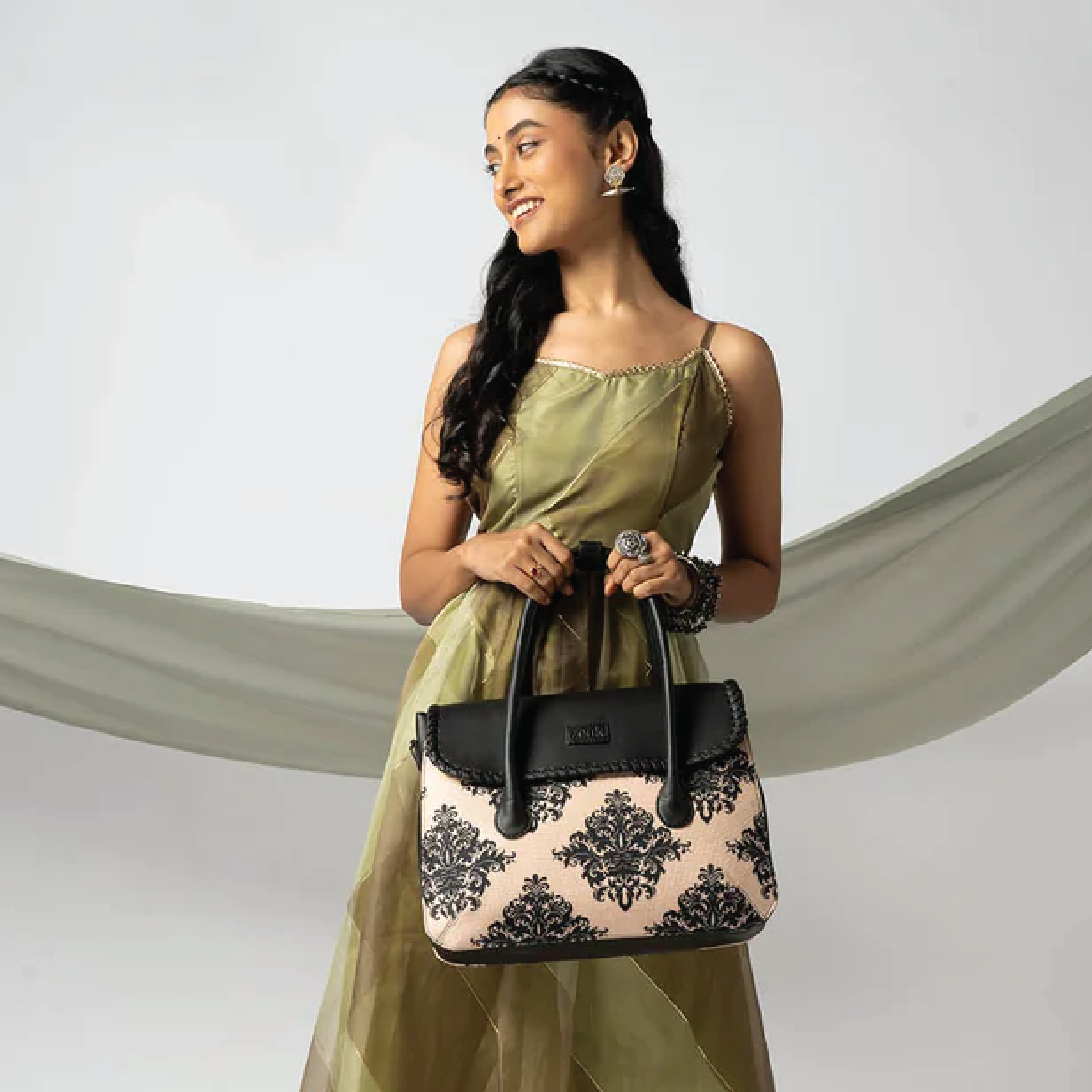 Sara Acorn - Leather Top Handle Bag