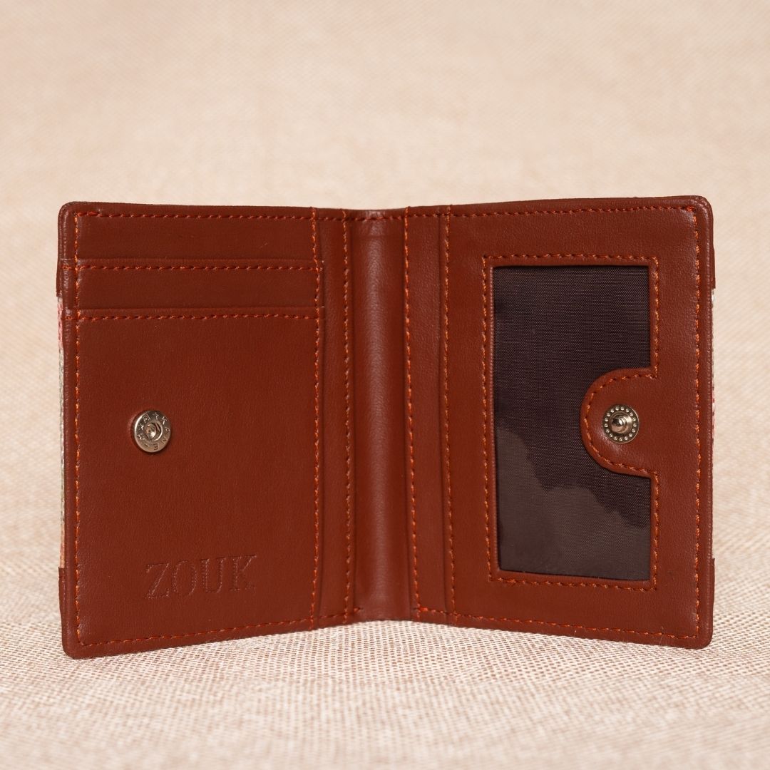 Paisley Print Single Sided Sleek Wallet