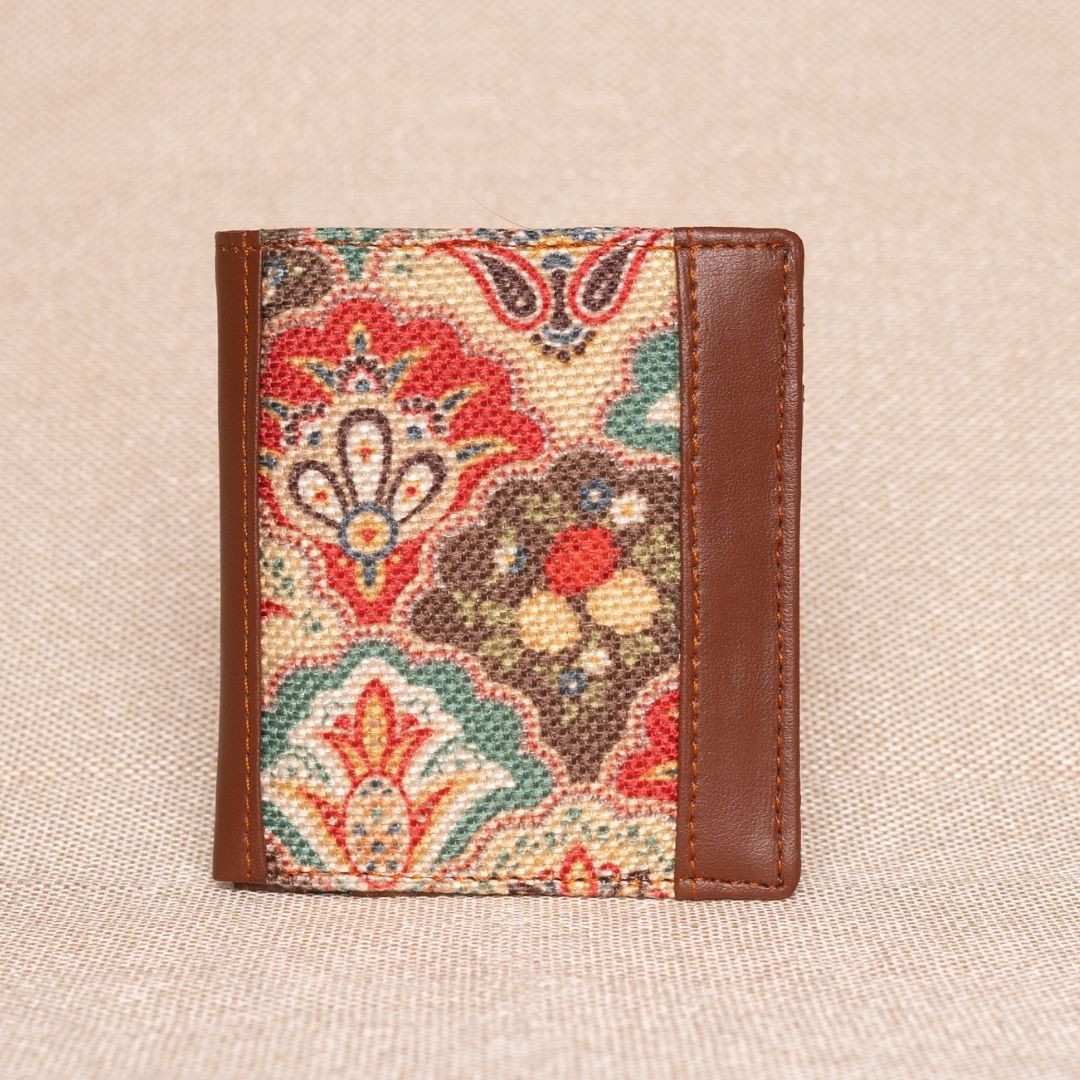 Mughal Art Multicolor Single Sided Sleek Wallet