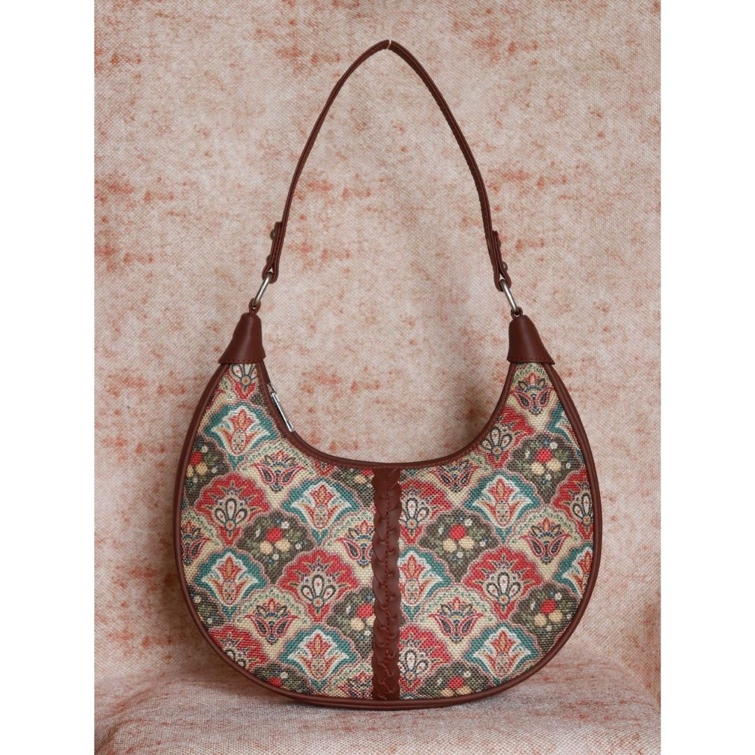 Mughal Art Multicolor Hobo Bag