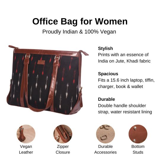 Ikat RedWhite Arrow Women's Office Bag