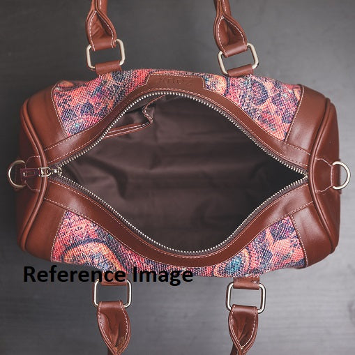 Ikat Brown Multi Wave Handbag