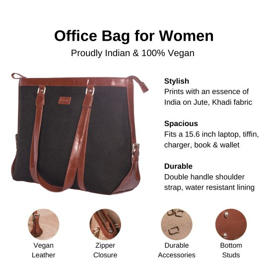 Jet Black Women's Office Bag