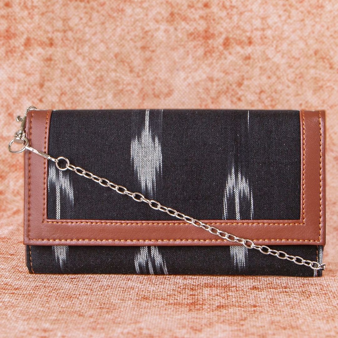 Ikat Arrow Two Fold Wallet with Detachable Sling