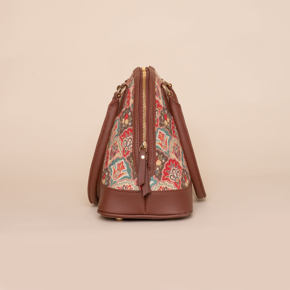 Mughal Art Multicolor Dome Shaped Bag