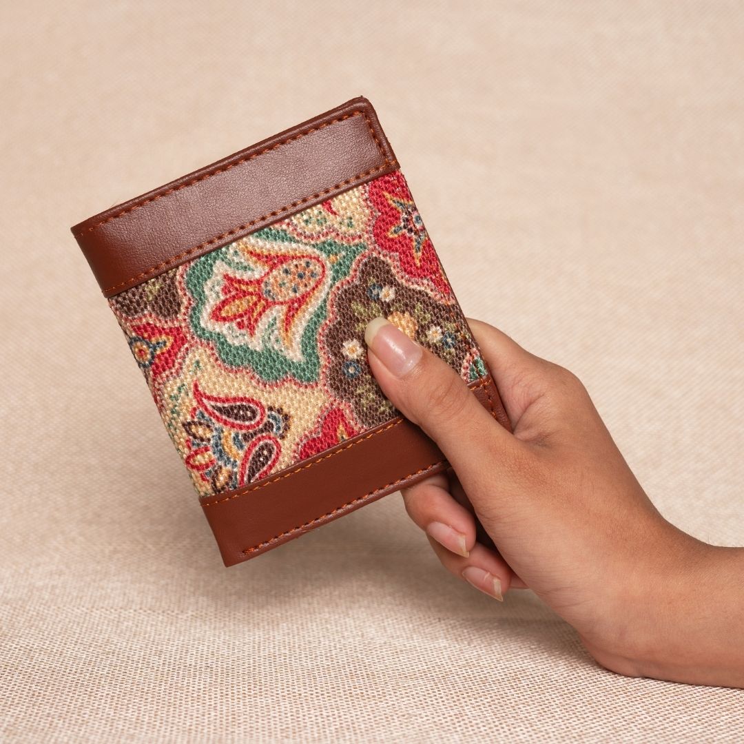 Mughal Art Multicolor Double Sided Sleek Wallet