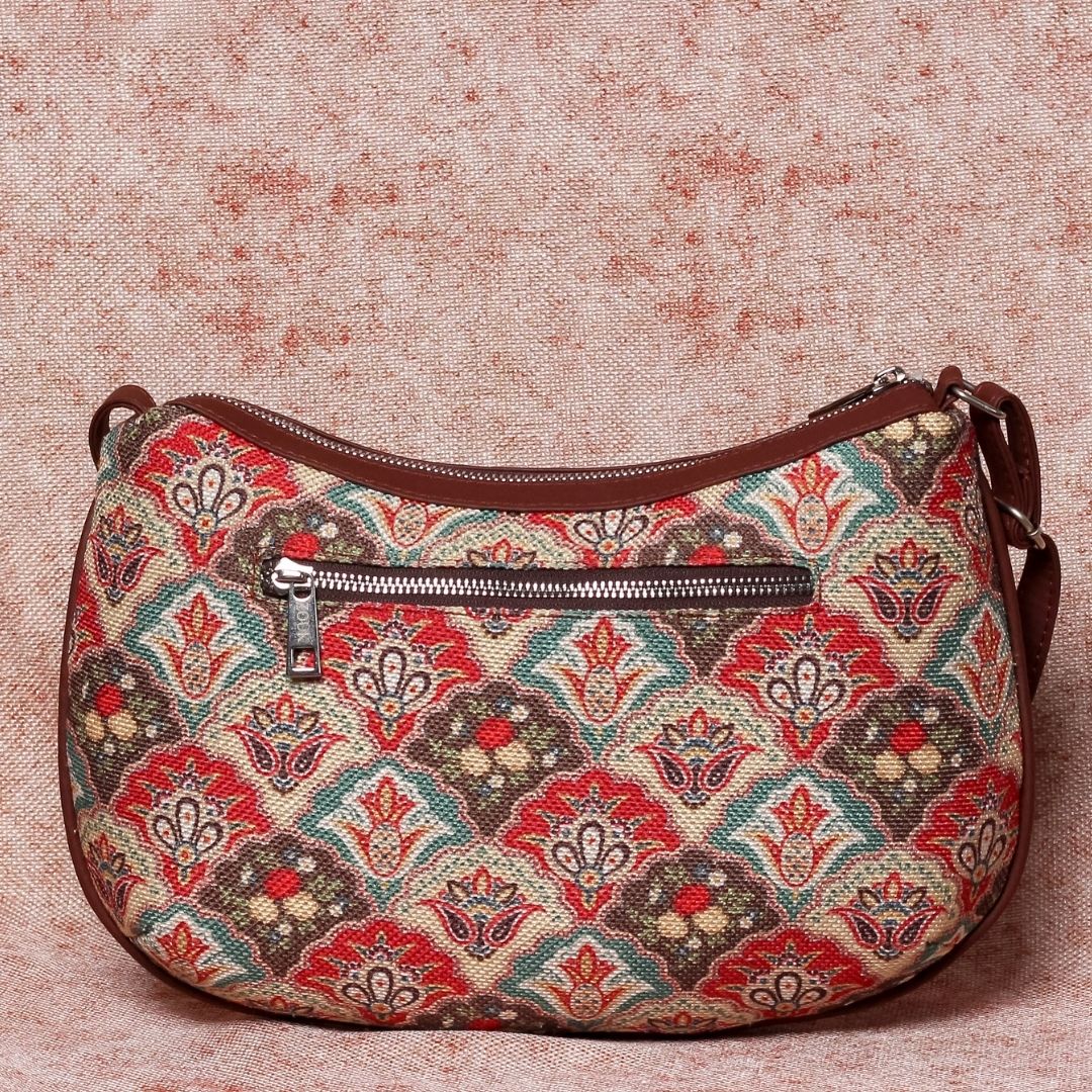 Mughal Art Multicolor Structured Shoulder Bag