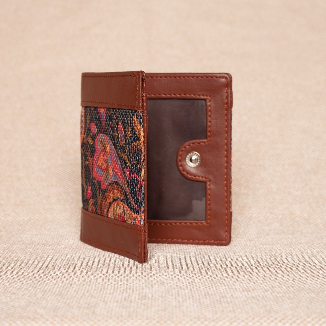 Paisley Print Double Sided Sleek Wallet