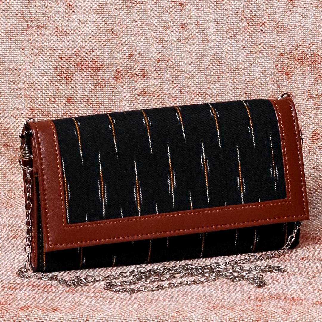 Ikat GreRe Two Fold Wallet with Detachable Sling