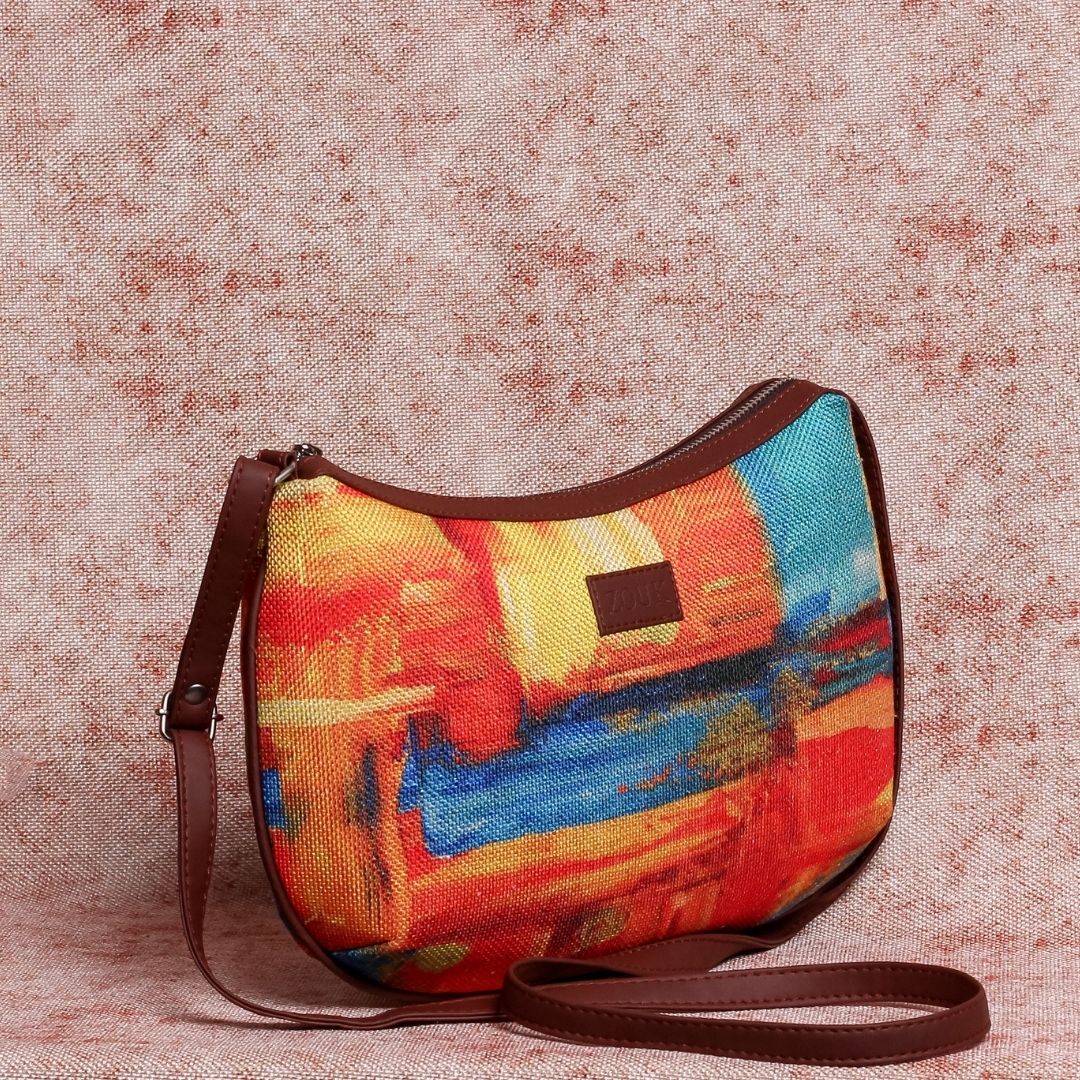 Abstract Amaze Structured Shoulder Bag