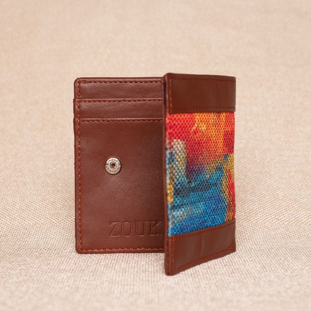 Abstract Amaze Double Sided Sleek Wallet