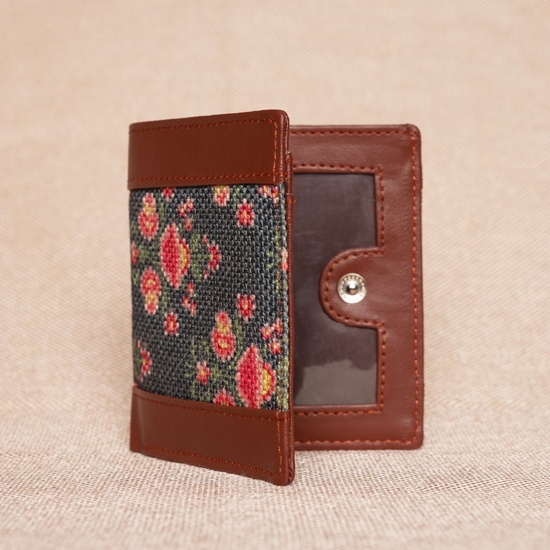 Mughal Garden Print Double Sided Sleek Wallet