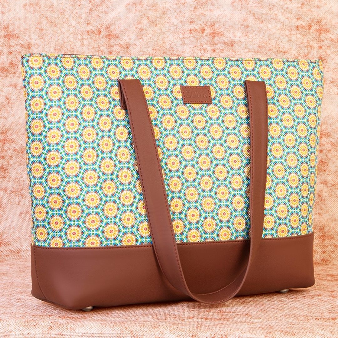 Honeycomb Summer Shoulder Tote Bag