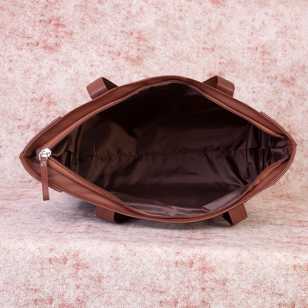 Shobha Niwas Lotus Motif Side Tote Bag