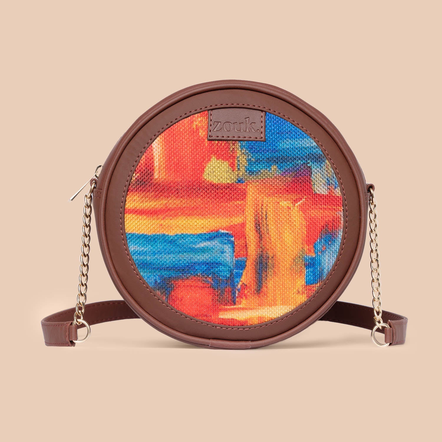 Abstract Amaze Round Sling Bag