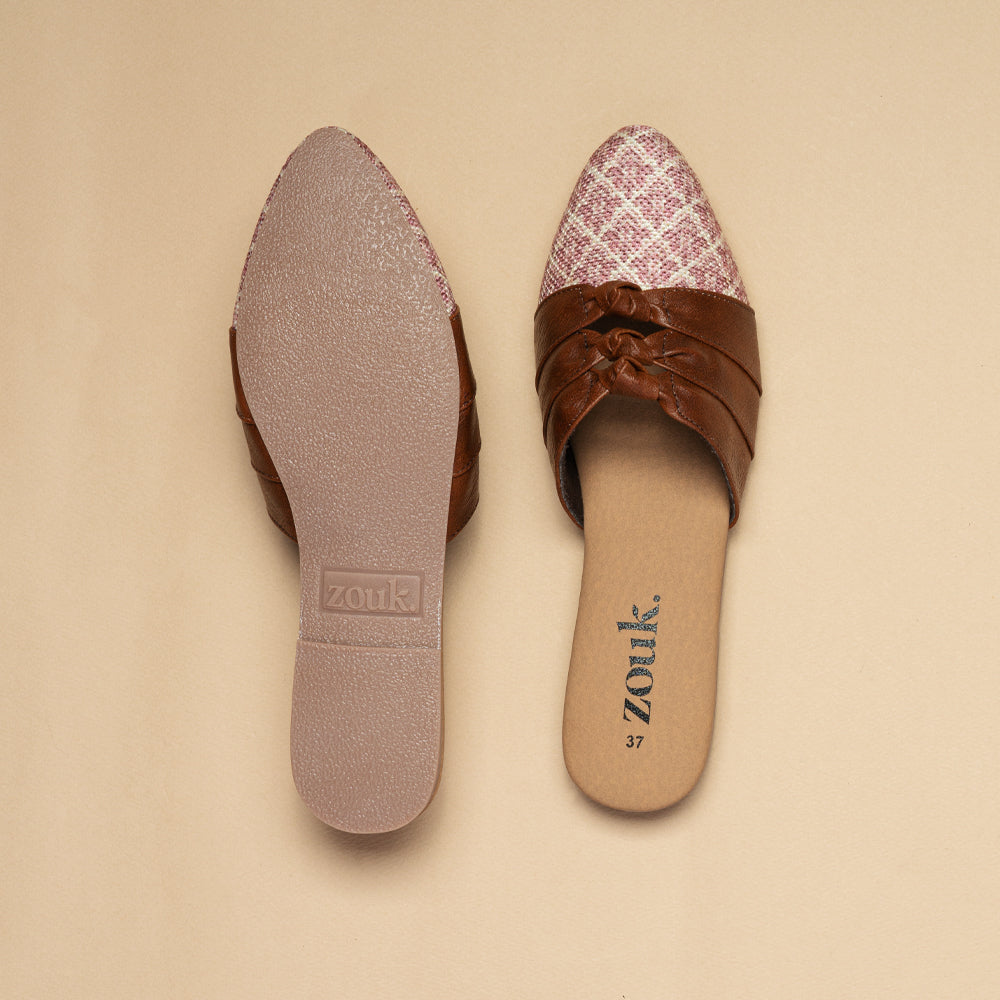 Chamoli Motif Knotted Mule