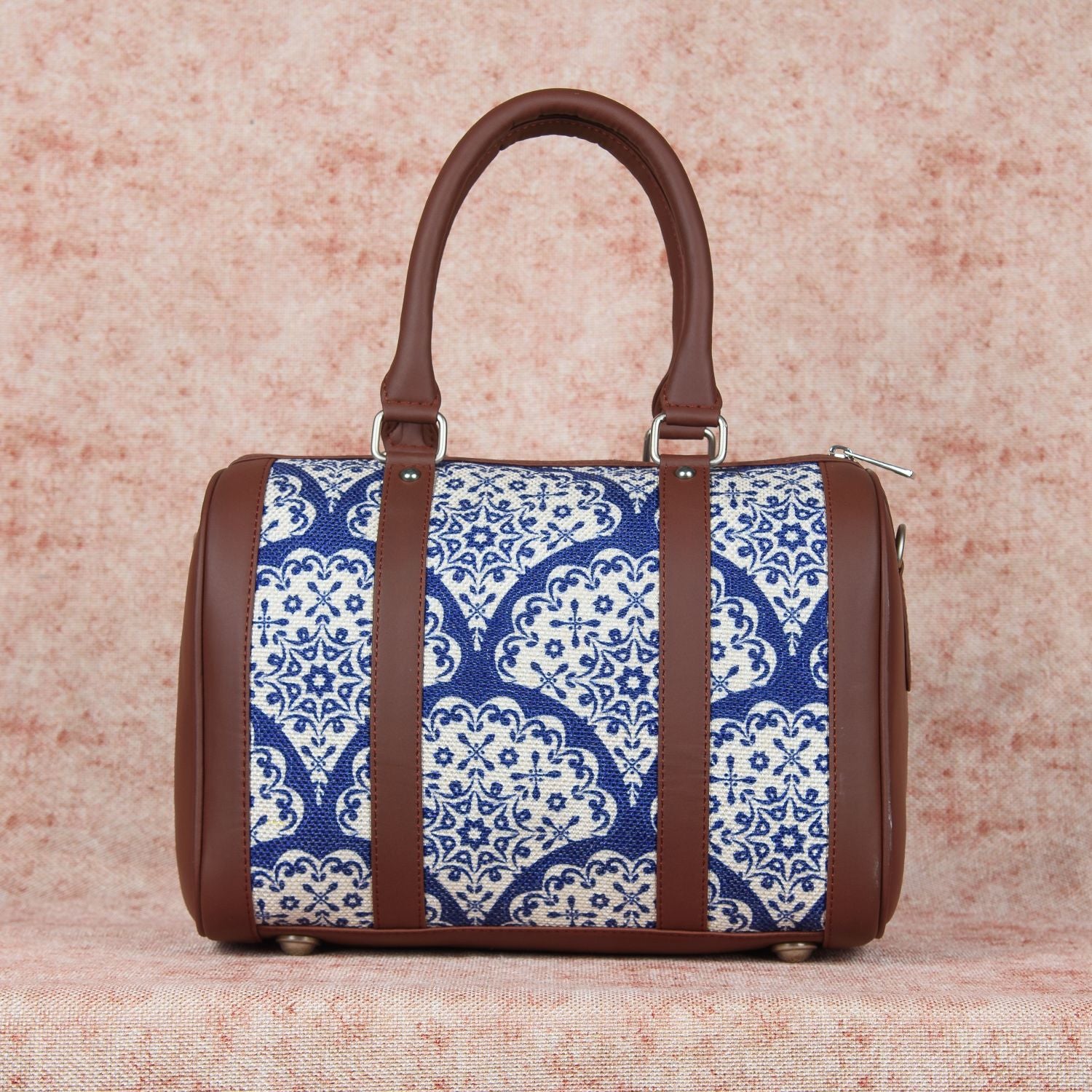 Floral Blue Pottery Handbag