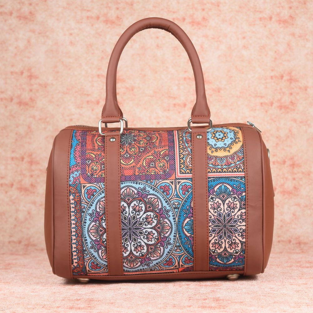 Multicolor Mandala Print Handbag